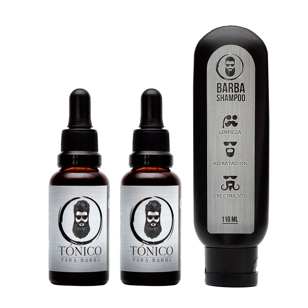 Tónico Para Barba (x2)+ Barba Shampoo +BARBA REGALO + ENVÍO GRATIS