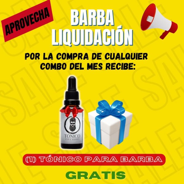 Tónico Para Barba (x4)+ Barba Shampoo + BARBA REGALO + ENVÍO GRATIS - Imagen 2